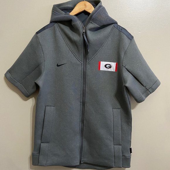 Nike UGA Dawgs Georgia Bulldogs Showout On-Field Sideline Hoodie Grey Mens M